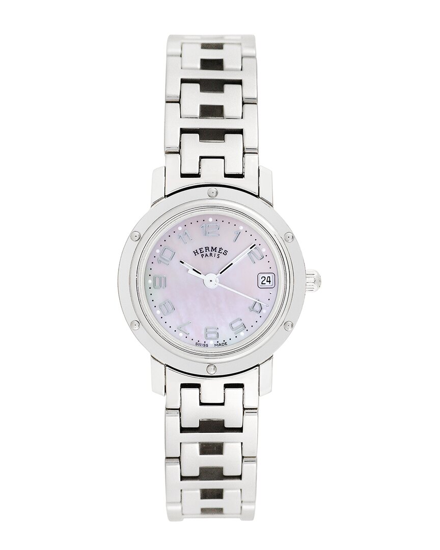 Pre-owned Hermes Hermès Women's Clipper Watch, Circa 2000's (authentic Pre-loved)