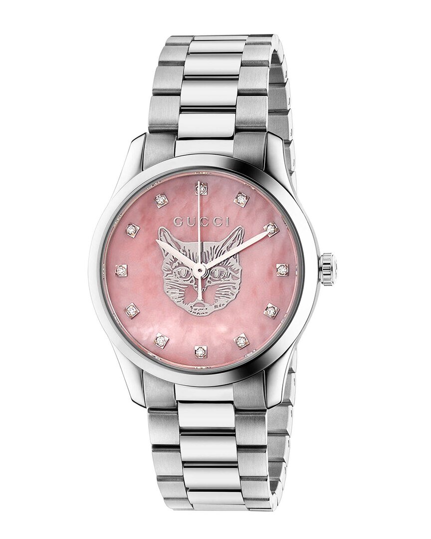 Shop Gucci Women's Diamond G-timeless Watch