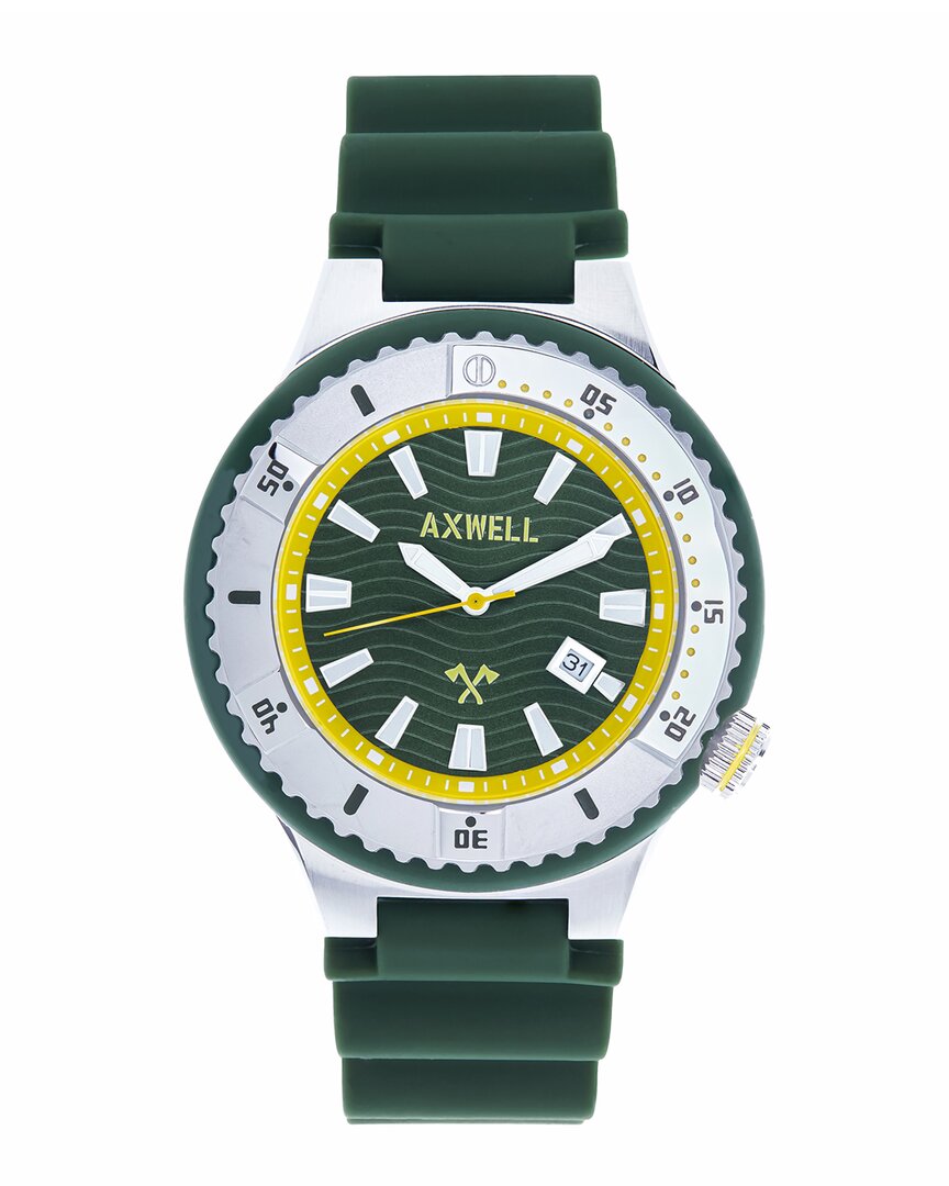 Axwell Men Summit Plastic Watch In Green