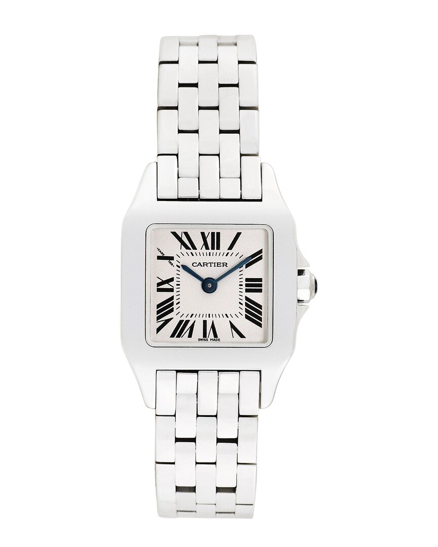 Cartier Women's Santos Demoiselle Watch, Circa 2000's (authentic Pre-loved) In Metallic