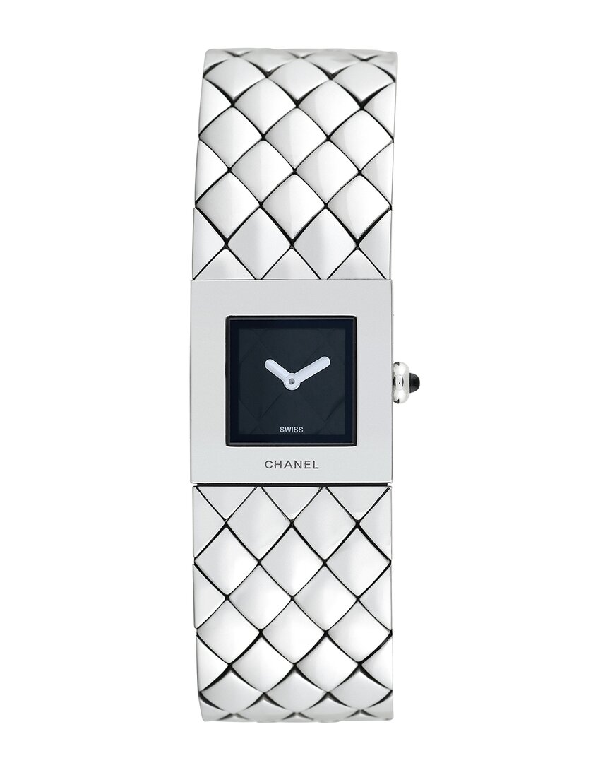 Pre-owned Chanel Women's Matelasse Watch, Circa 2000's (authentic Pre-loved)