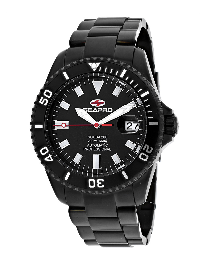 Seapro Scuba 200 Automatic Black Dial Men's Watch Sp4328
