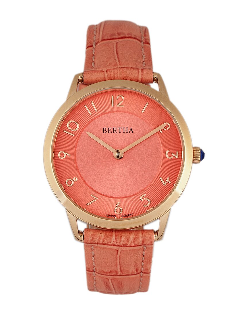 Bertha Abby Swiss Leather-band Watch