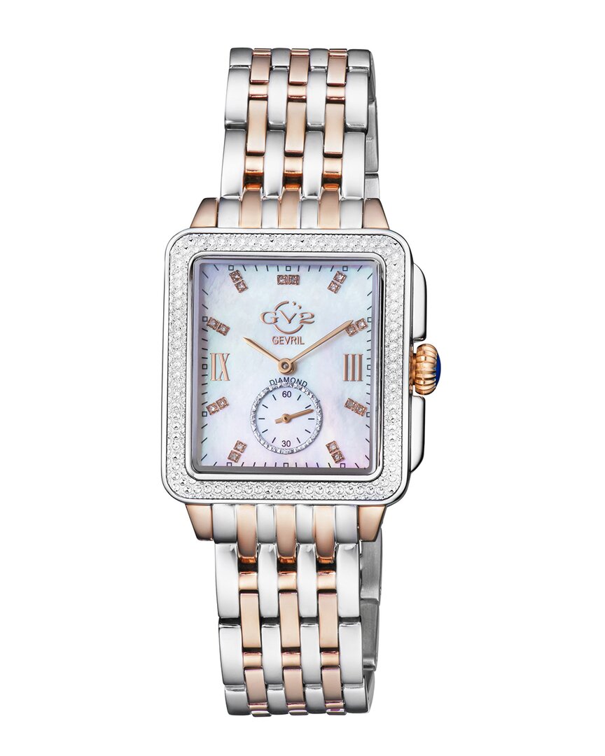 Gv2 Women's Bari Tortoise Diamond Watch