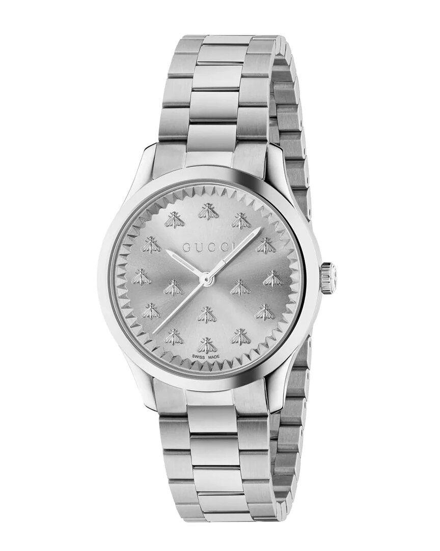 Shop Gucci Women's G-timeless Watch In Silver