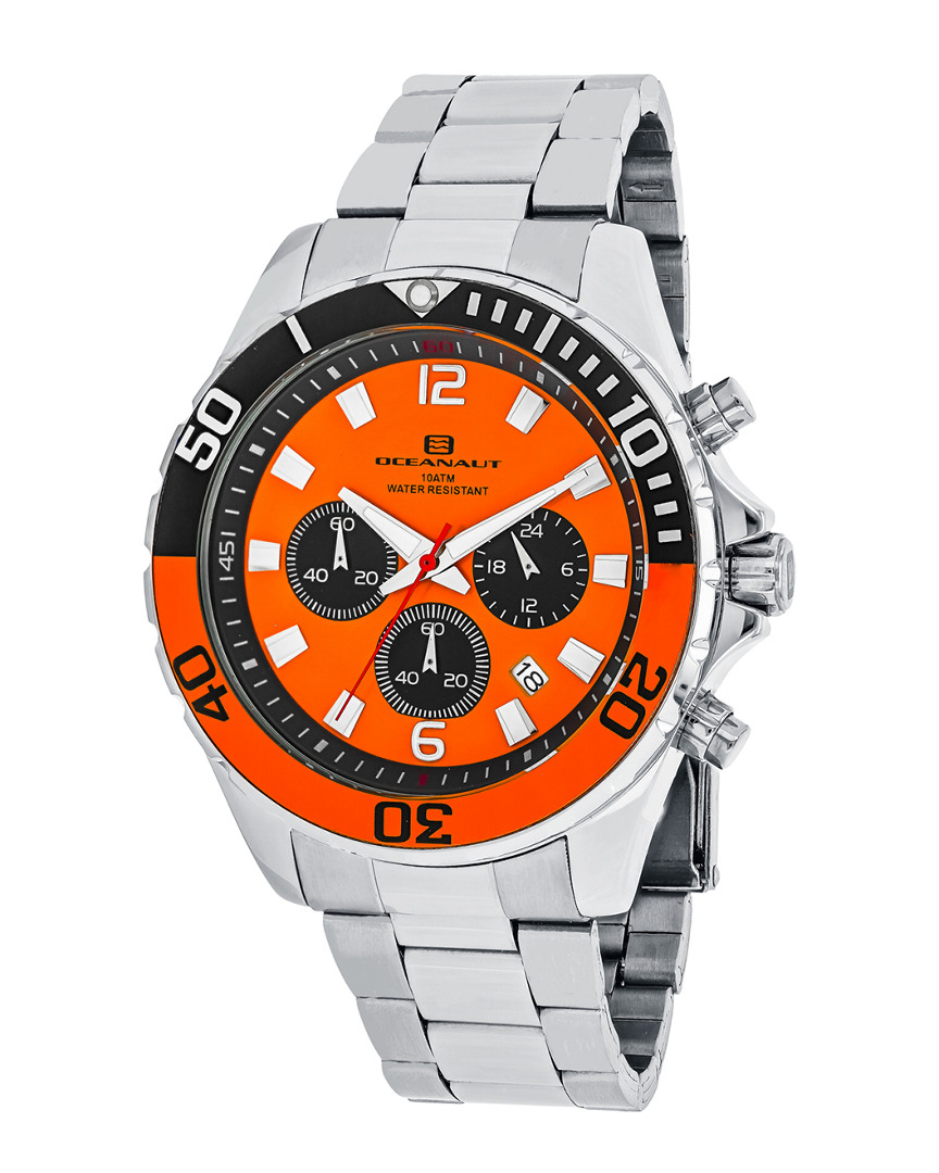 Oceanaut Sevilla Chronograph Quartz Orange Dial Men's Watch Oc2522