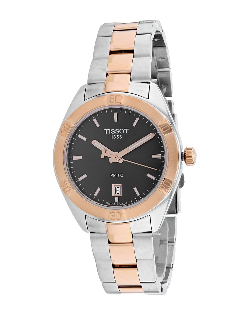 Tissot Men's Black Dial Watch In Multi