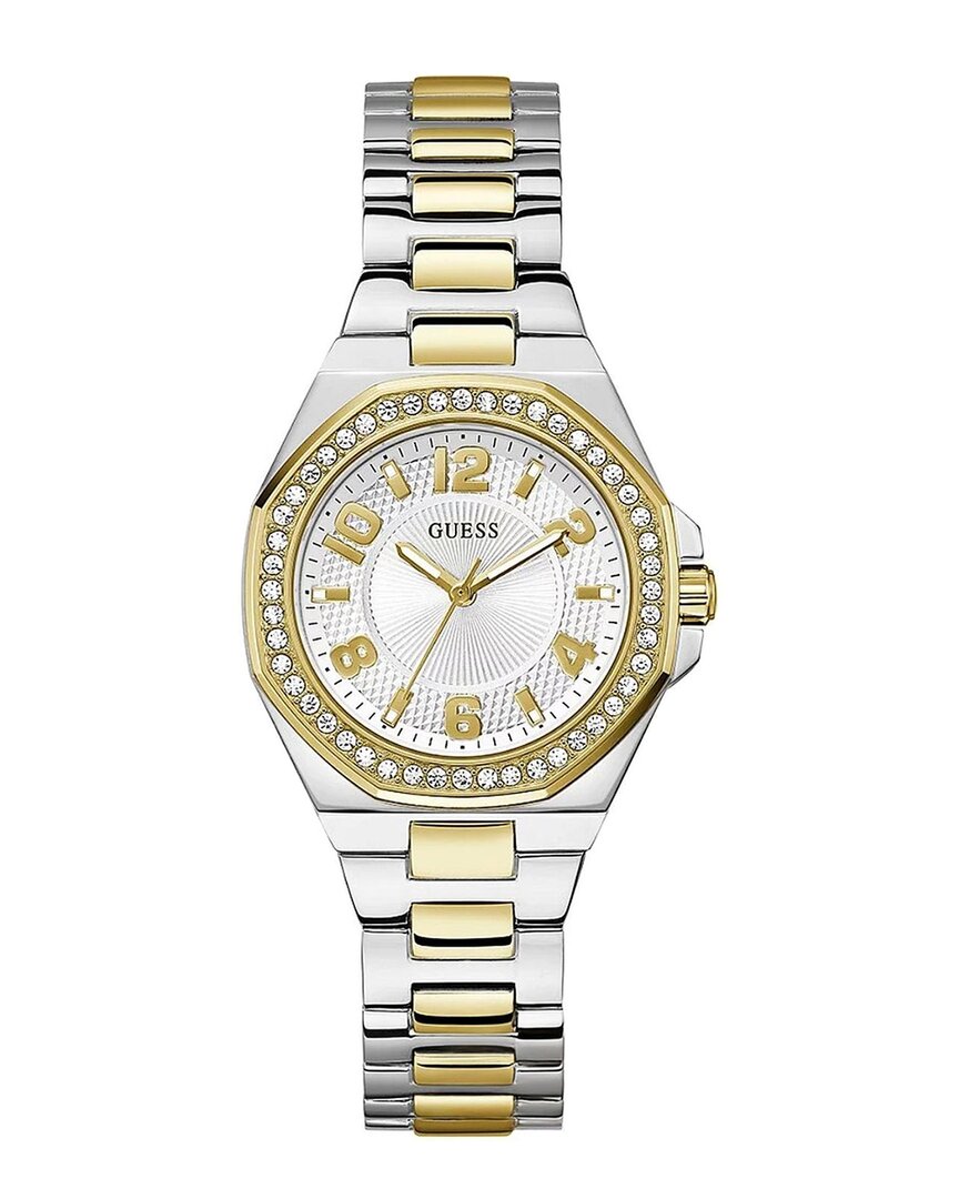 Guess Women's Contessa White Dial Watch In Gold