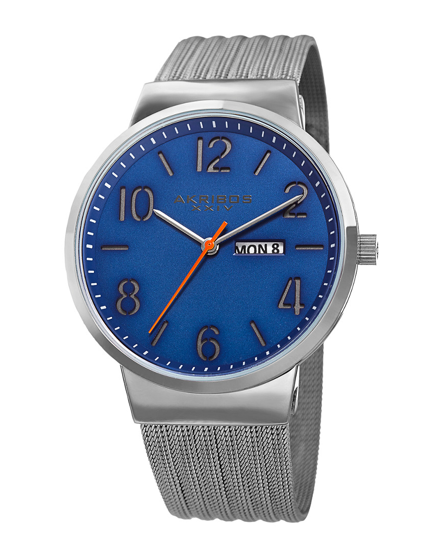 Akribos Xxiv Men's Stainless Steel Bracelet Watch