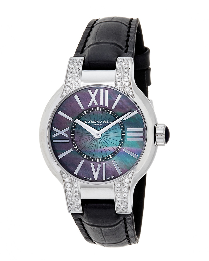 Raymond Weil Women's Noemia Diamond Watch In Black