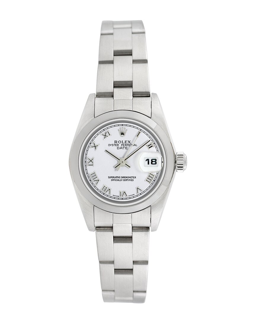 Heritage Rolex Rolex Women's Date Watch, Circa 2000's (pre-loved) In Metallic