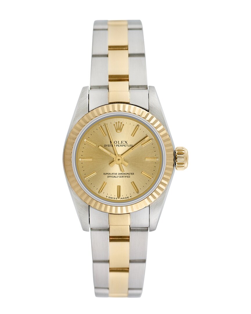 Heritage Rolex Rolex Women's Oyster Perpetual Watch, Circa 1990's (pre-loved) In Gold