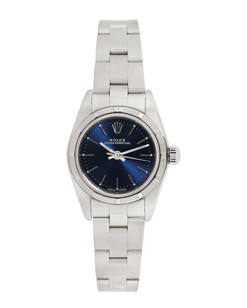 Heritage Rolex Rolex Women's Oyster Perpetual Watch, Circa 2000's (pre-loved) In Gray