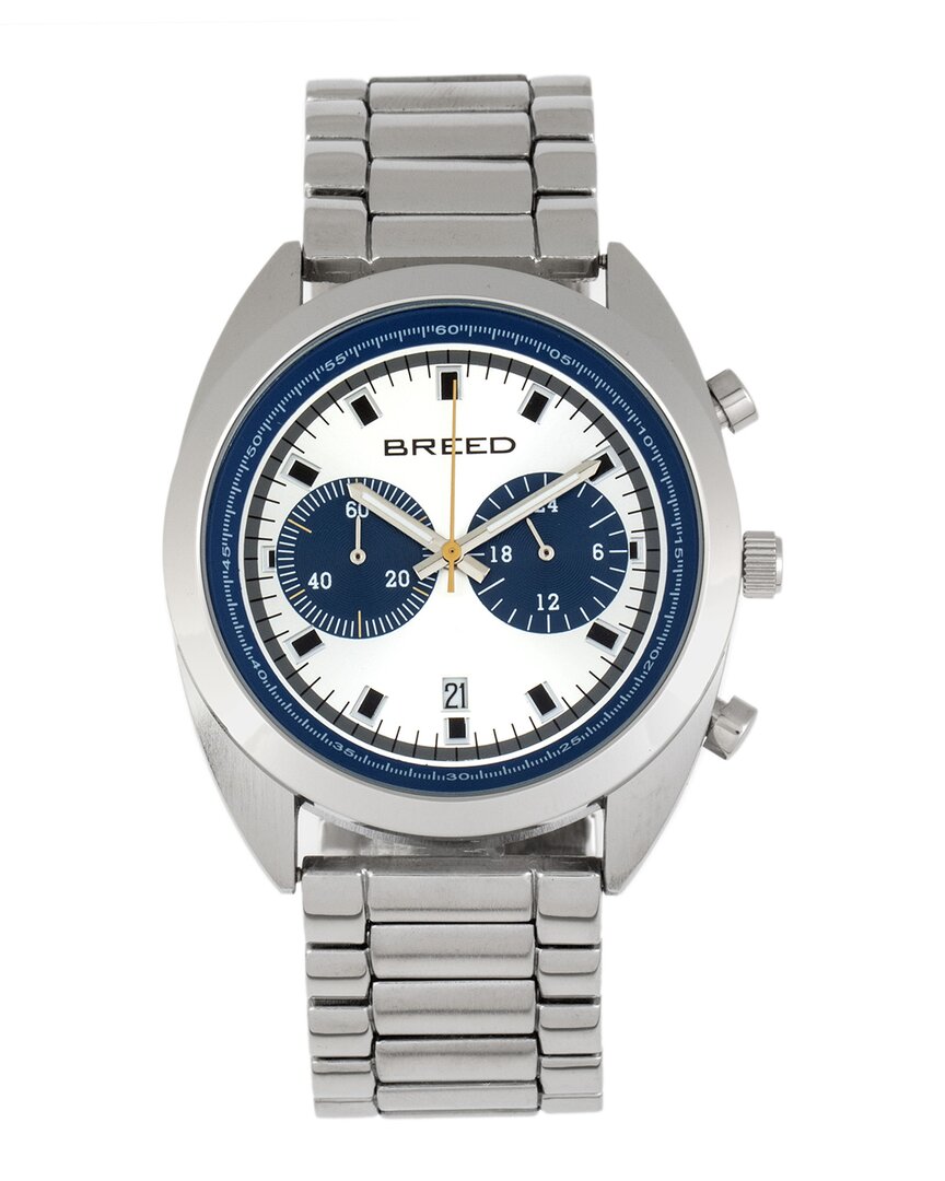 Breed Racer Chronograph Bracelet Watch With Date In Blue