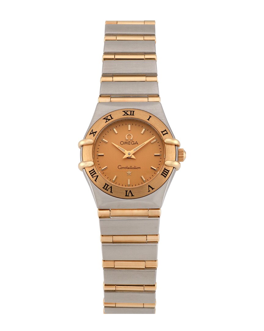 Omega Women's Constellation Watch, Circa 1990's (authentic Pre-loved) In Gold
