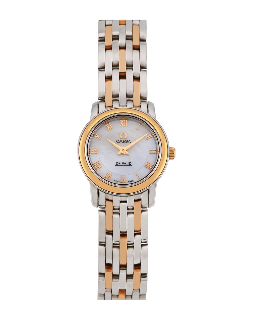 Omega Women's De Ville Watch, Circa 2000's (authentic Pre-loved) In Gold