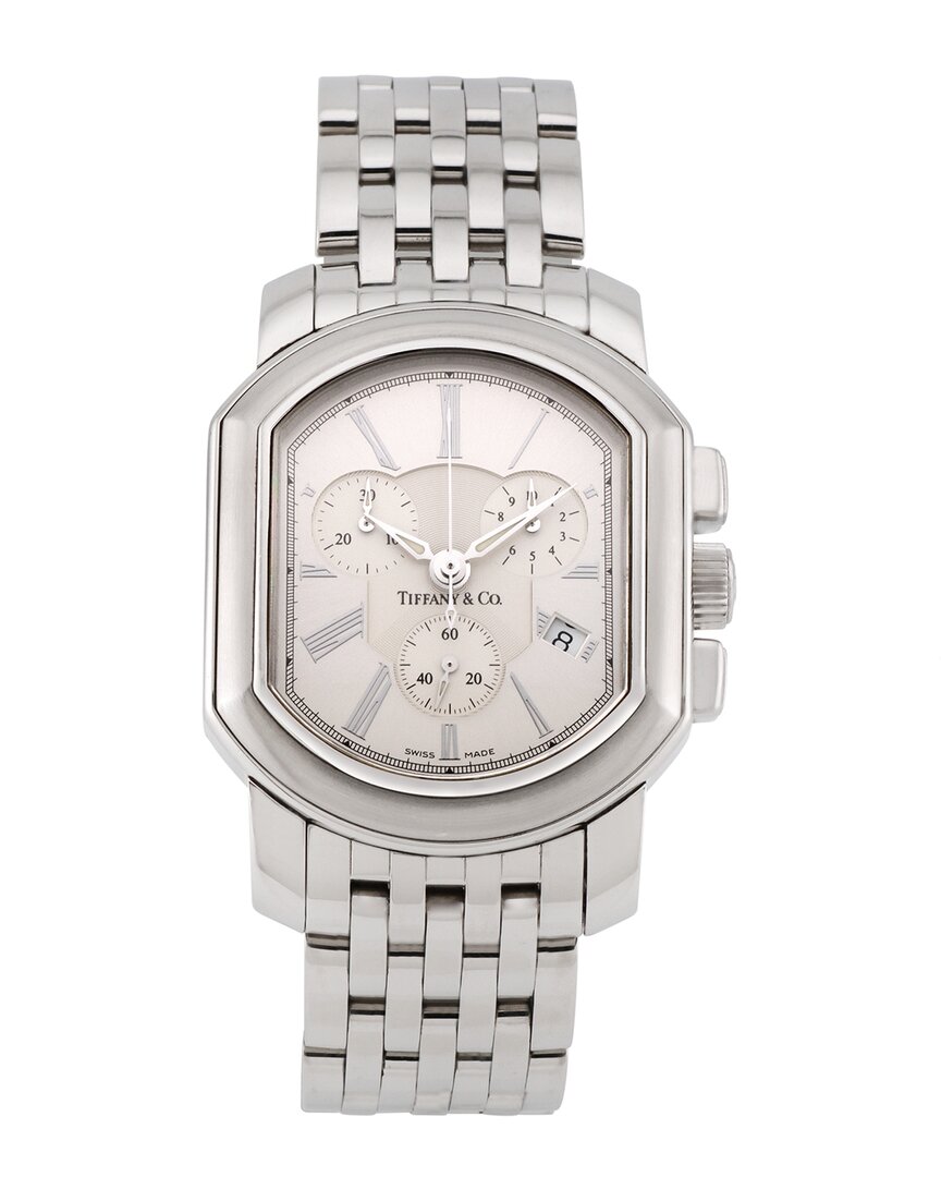 Tiffany & Co . Women's Mark Coupe Chrono Watch (authentic Pre-loved) In Silver