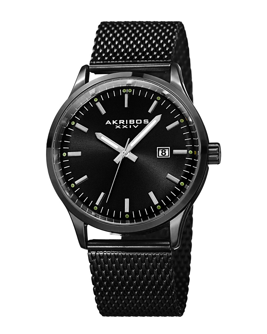 Akribos Xxiv Men's Stainless Steel Watch