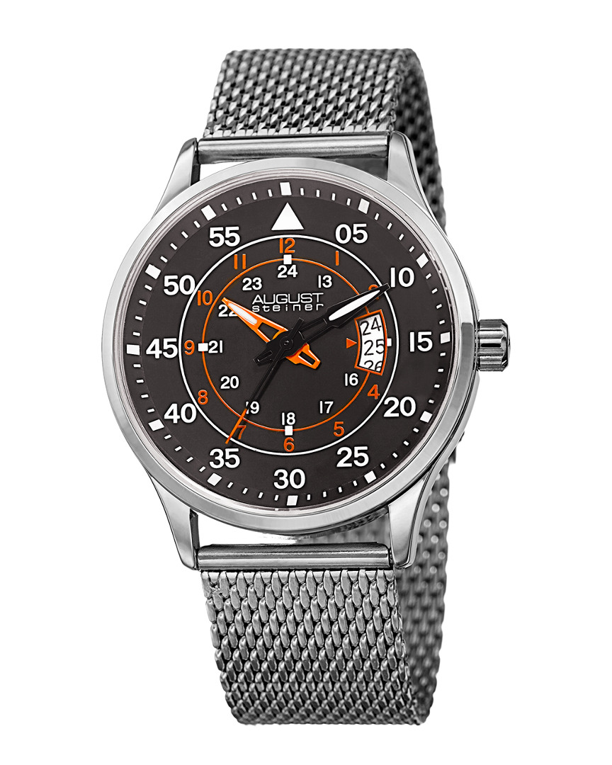 August Steiner Men's Stainless Steel Watch In Metallic