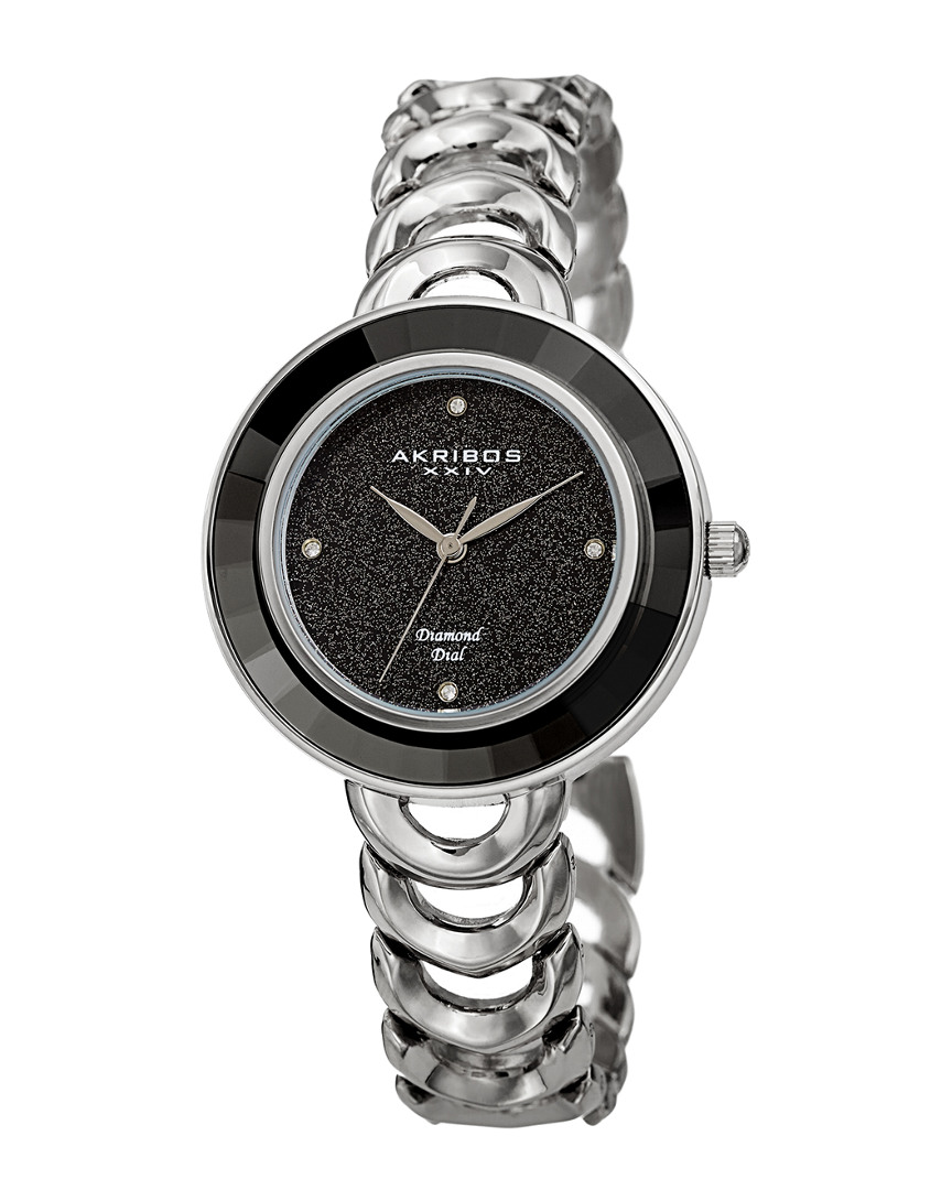 Akribos Xxiv Women's Alloy Diamond Watch