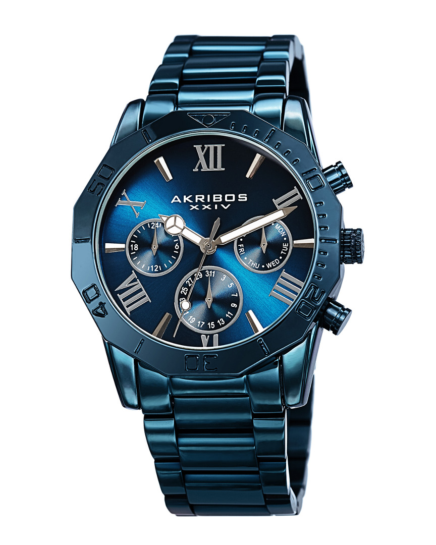 Akribos Xxiv Men's Stainless Steel Watch