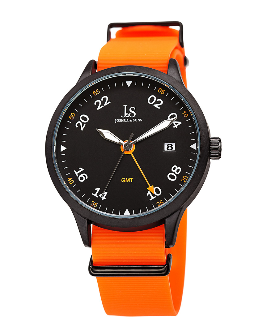 Shop Joshua And Sons Joshua & Sons Men's Silicone Watch