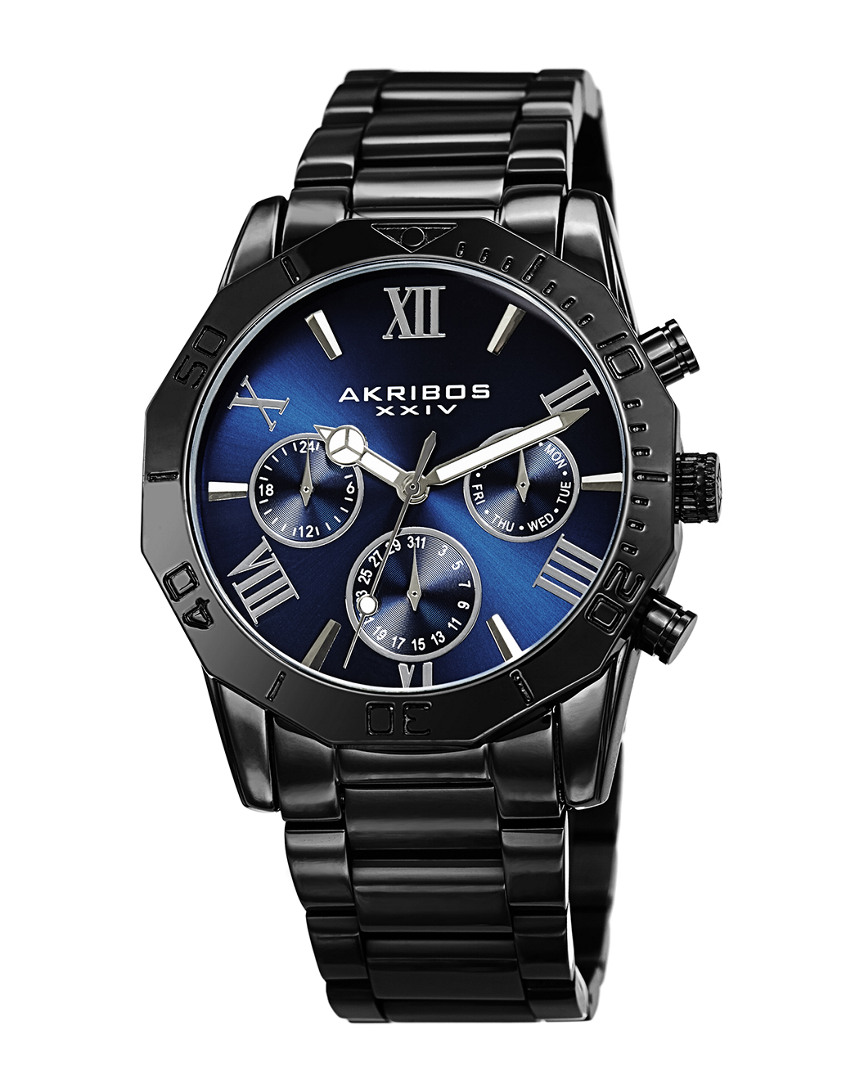 Akribos Xxiv Men's Stainless Steel Watch