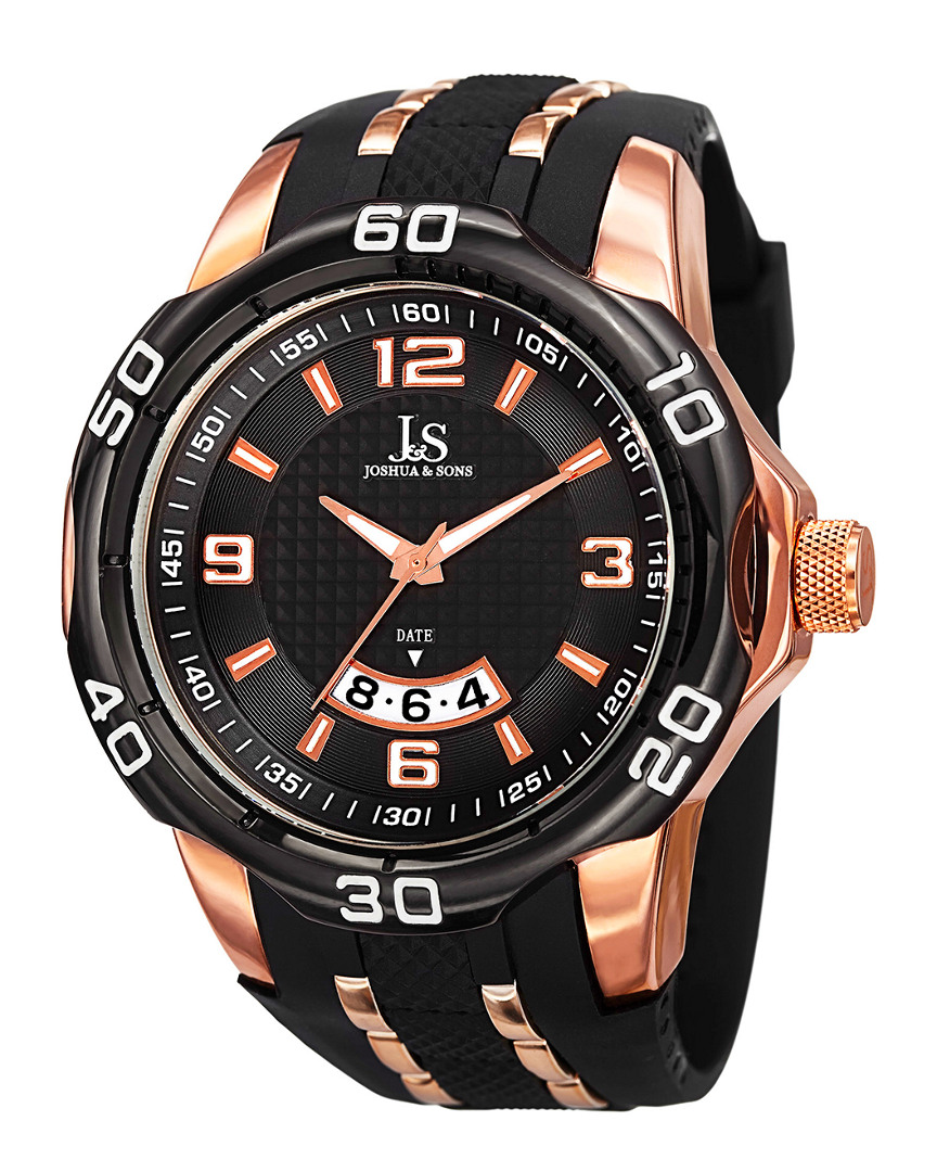 Joshua And Sons Joshua & Sons Men's Rubber Watch