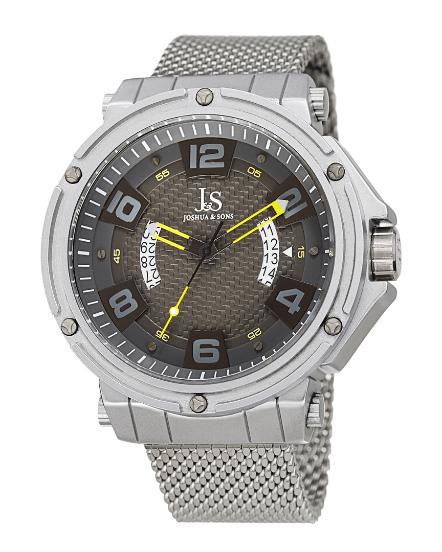 Joshua And Sons Joshua & Sons Men's Stainless Steel Watch In Metallic