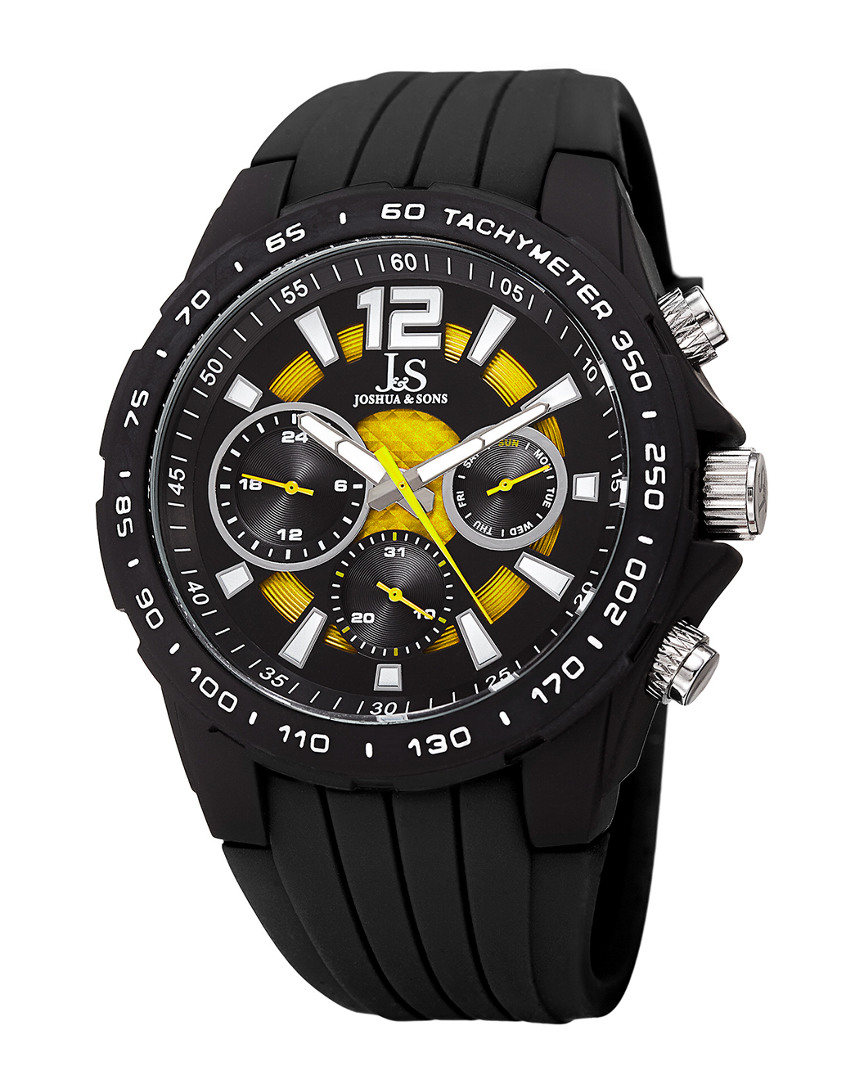 Joshua And Sons Joshua & Sons Men's Silicone Watch