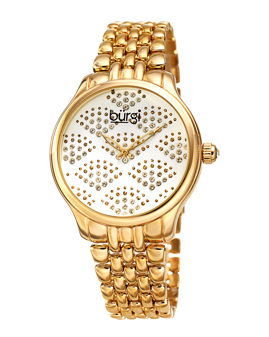 Burgi Women's Polished Alloy Watch