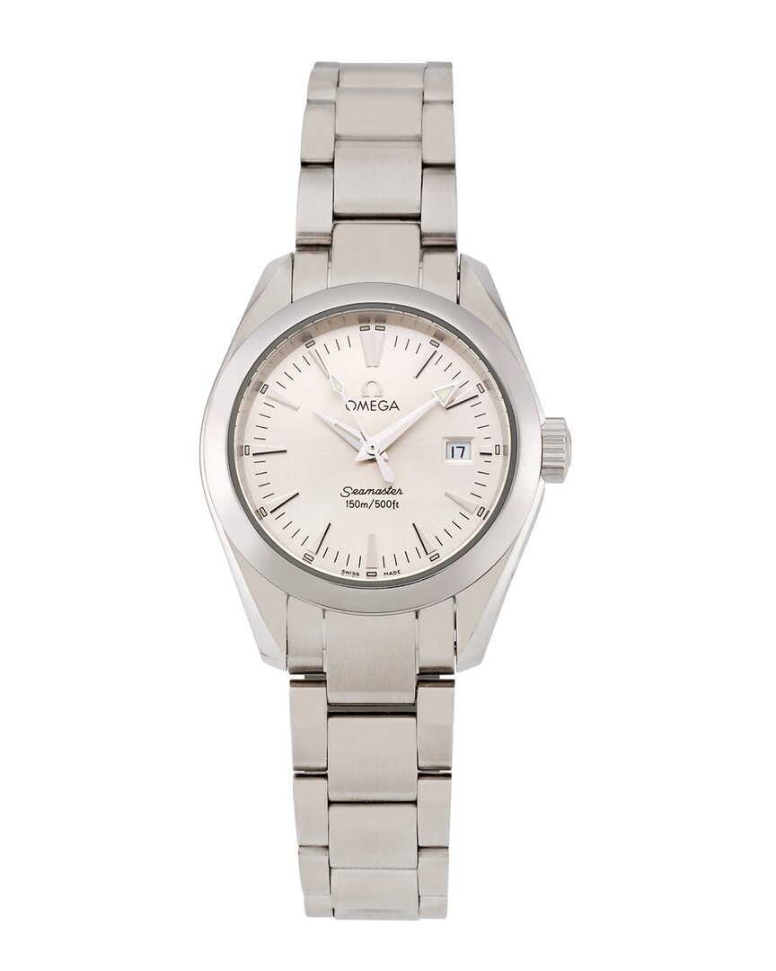 Omega Women's Seamaster Aqua Terra Watch, Circa 1990's (authentic Pre-loved) In Metallic