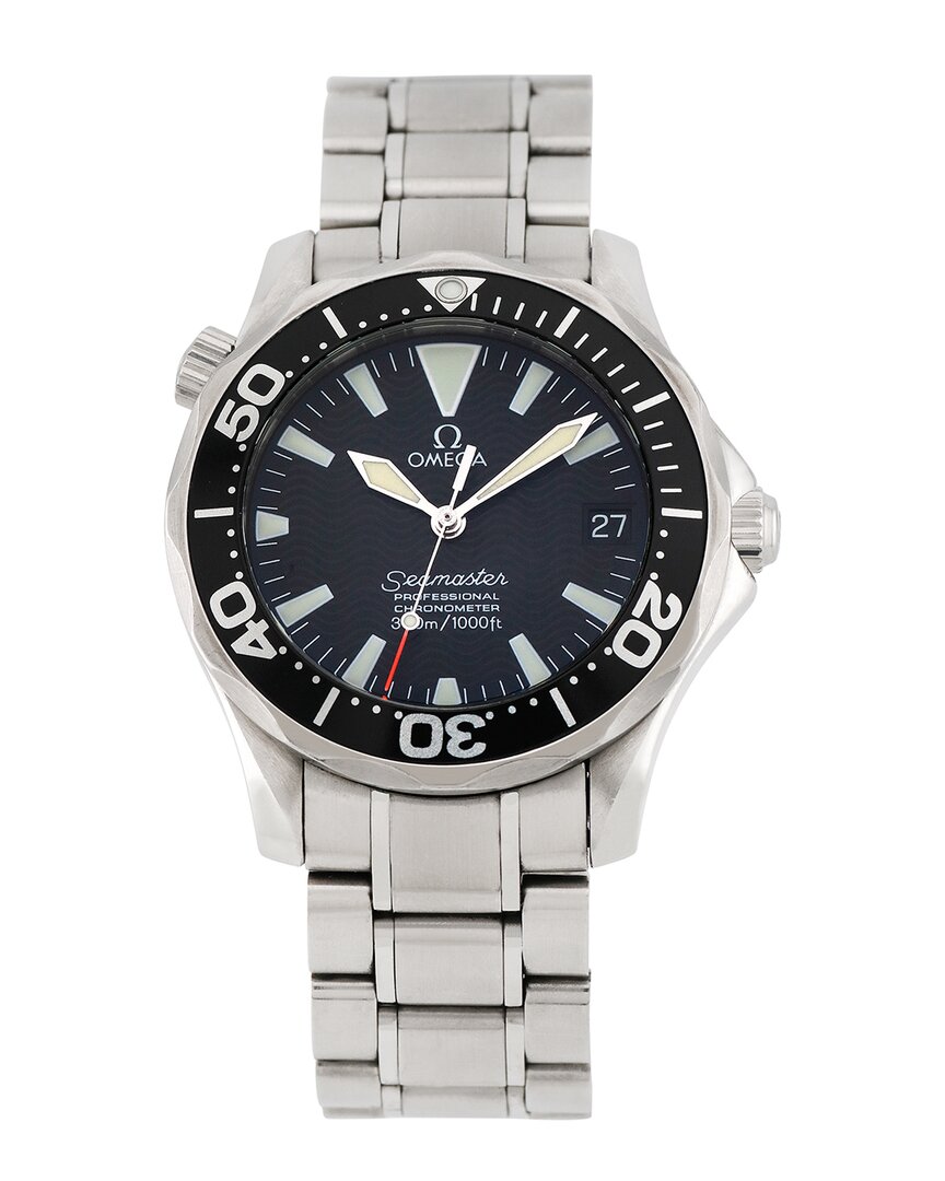 Omega Men's Seamaster Watch, Circa 2000's (authentic ) In Metallic