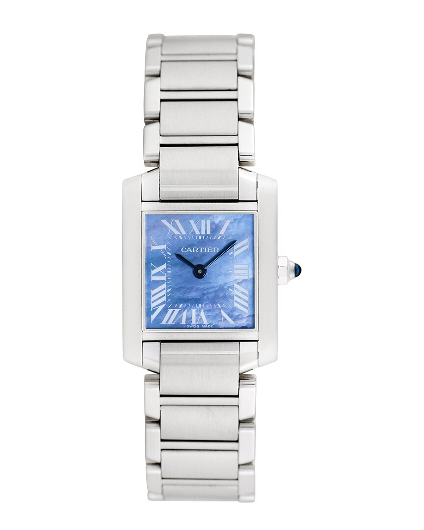 Cartier Women's Tank Francaise Watch, Circa 2000's (authentic Pre-loved) In Metallic