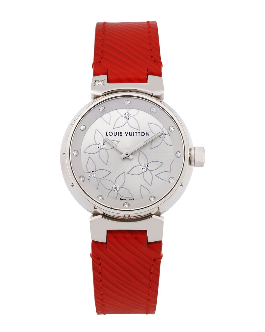 Pre-owned Louis Vuitton Women's Tambour Lovely Diamonds Diamond Watch, Circa 2000's (authentic Pre-loved)