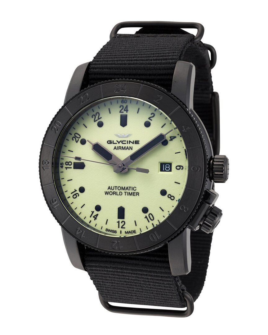 Shop Glycine Men's Airman 42 Purist Watch