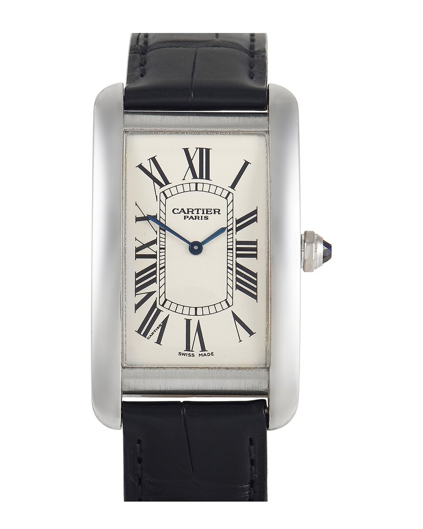 Cartier Men's  Tank Americaine Platinum Watch 1734b Watch (authentic  )