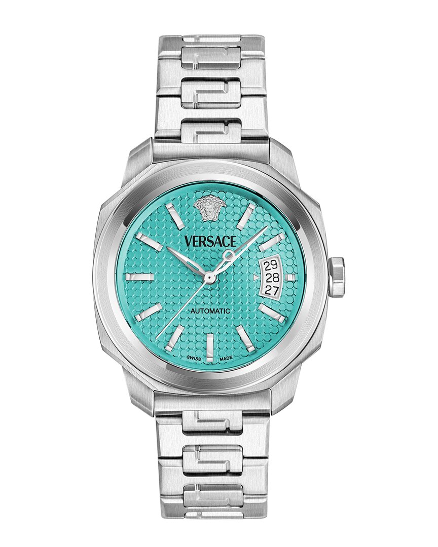 Versace Dylos Automatic Watch In Metallic