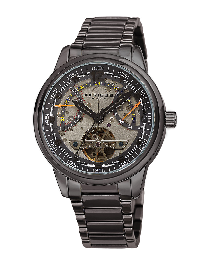 Akribos Xxiv Men's Stainless Steel Watch