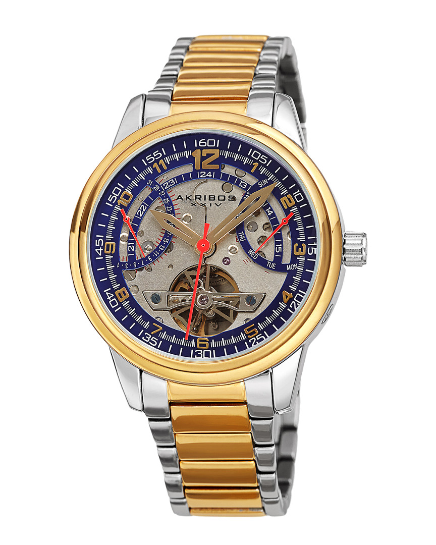 Akribos Xxiv Men's Stainless Steel Watch
