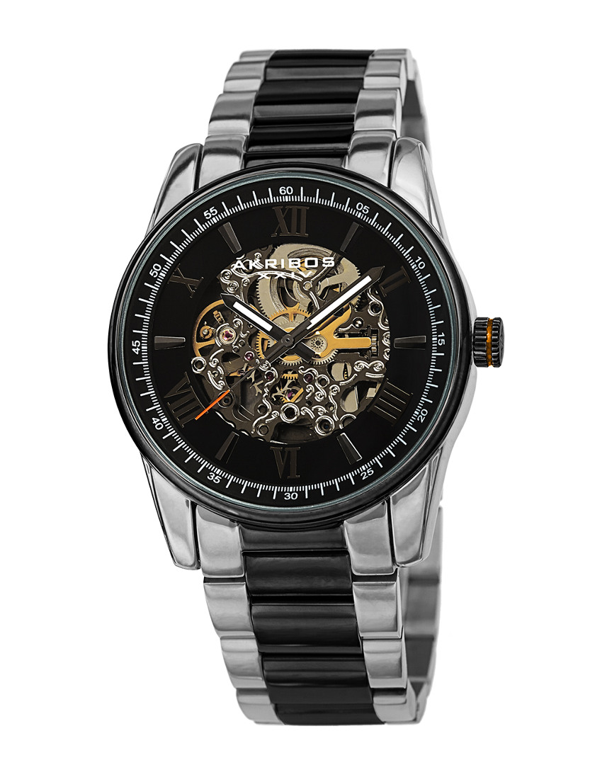Akribos Xxiv Men's Stainless Steel Watch