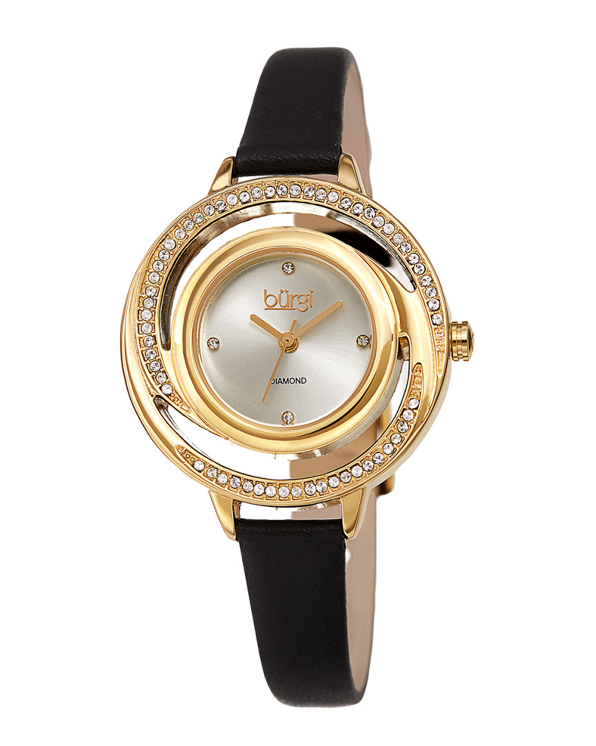 Burgi Women's Leather Watch