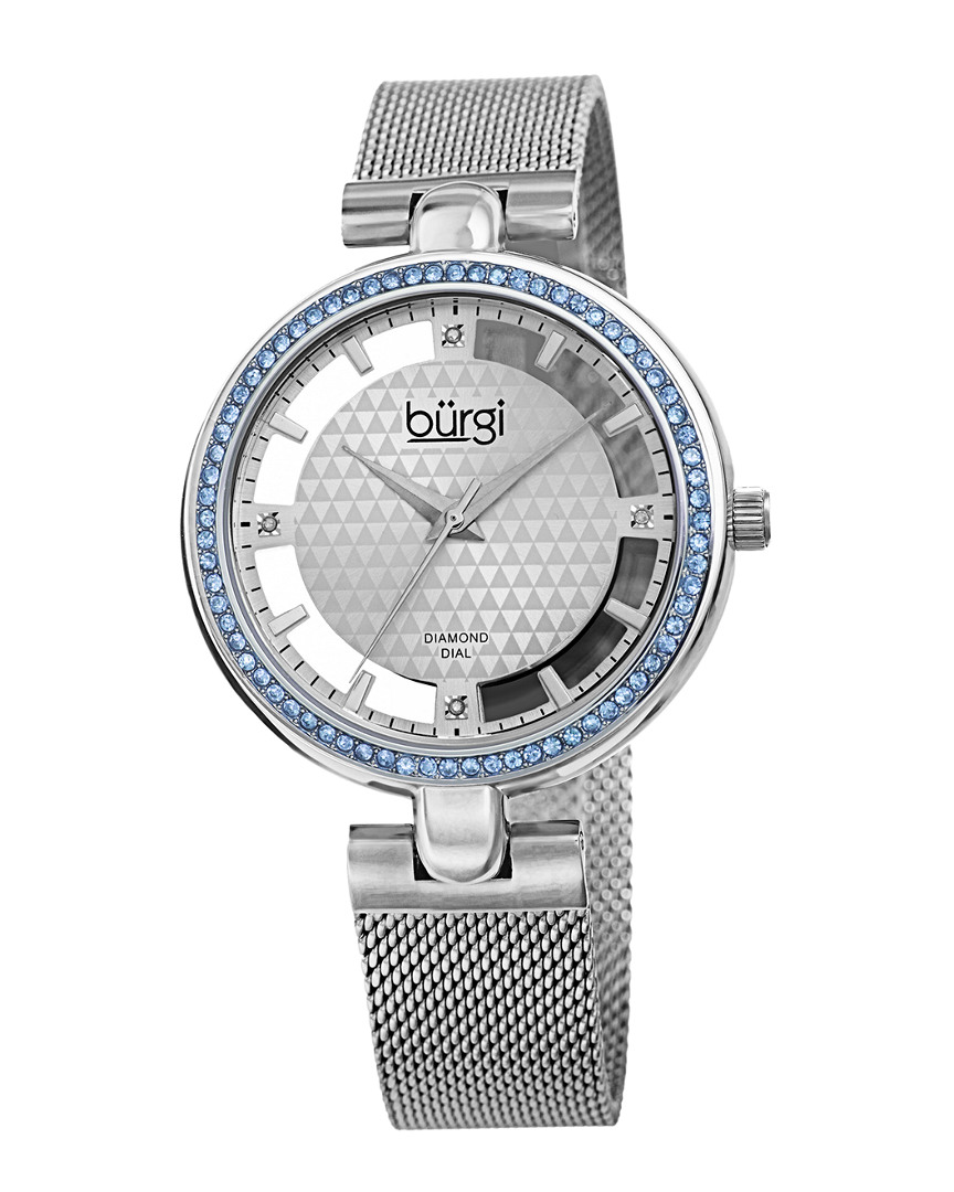 Burgi Women's Stainless Steel Watch