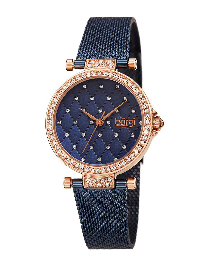 Burgi Women's Stainless Steel Watch