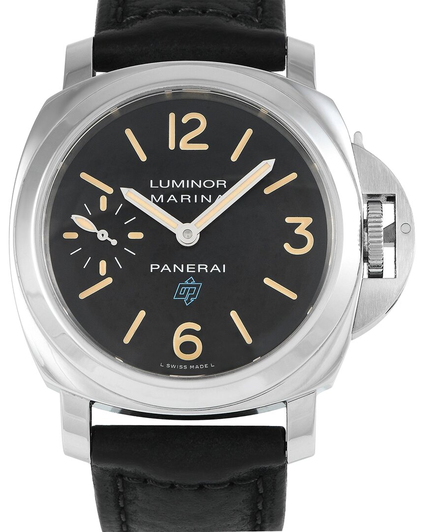 Officine Panerai Men's Luminor Watch, Circa 2018 (authentic Pre-loved) In Black