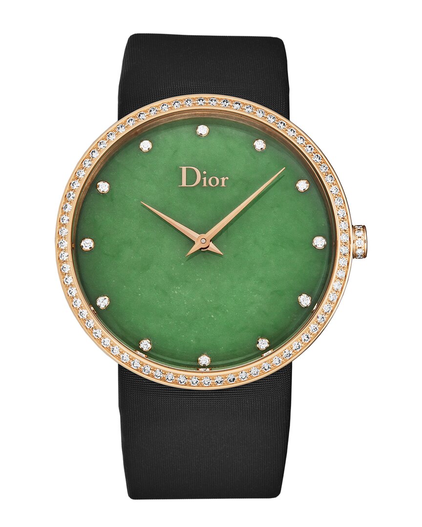 Dior Watch In Black / Gold / Gold Tone / Green / Pink / Rose / Rose Gold / Rose Gold Tone