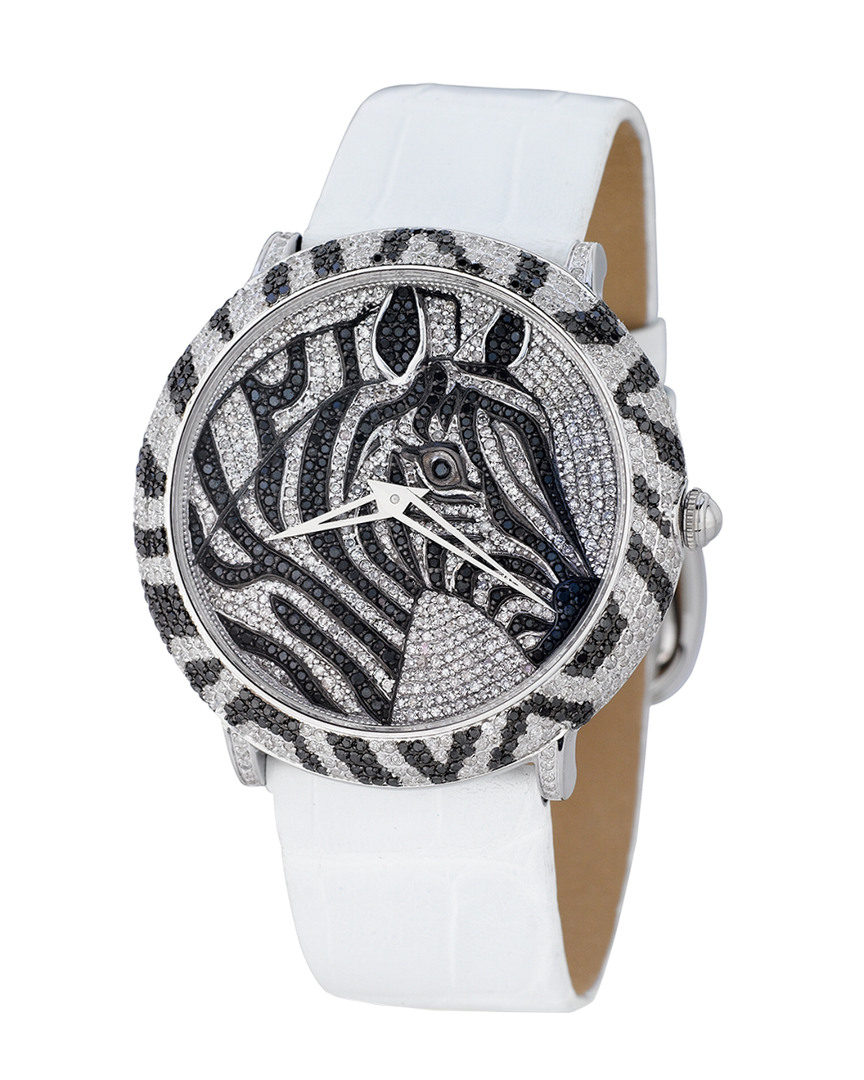 Le Vian Women's Leather Diamond Watch