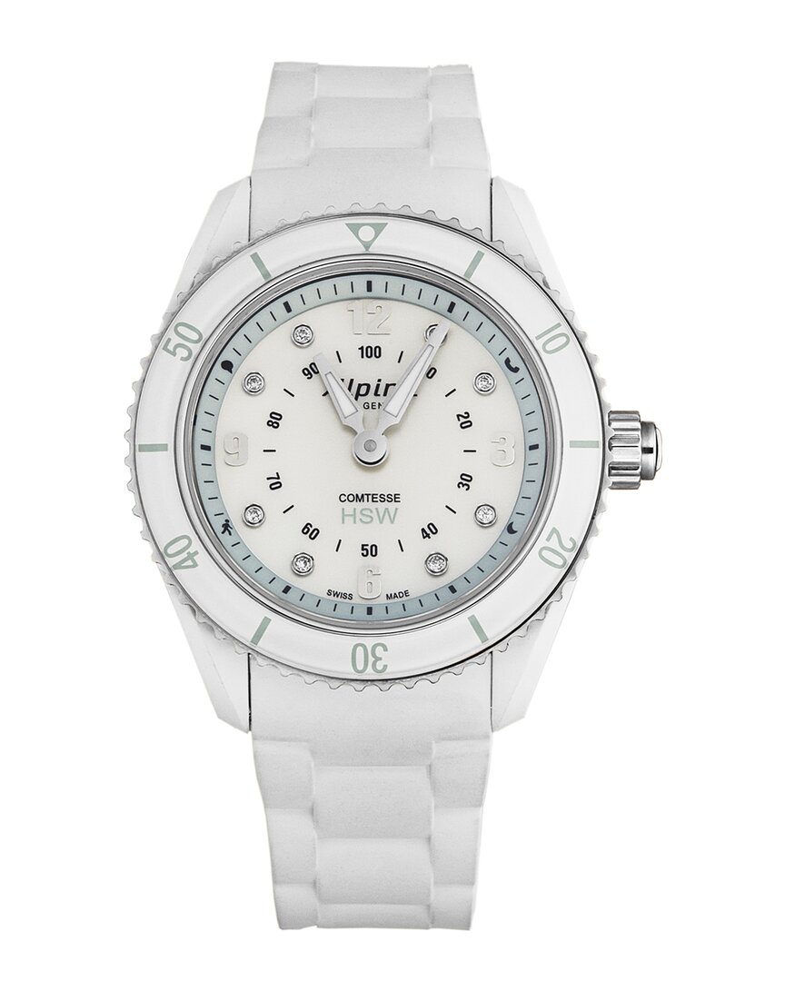 Alpina Women's Comtesse Smart Watch In White