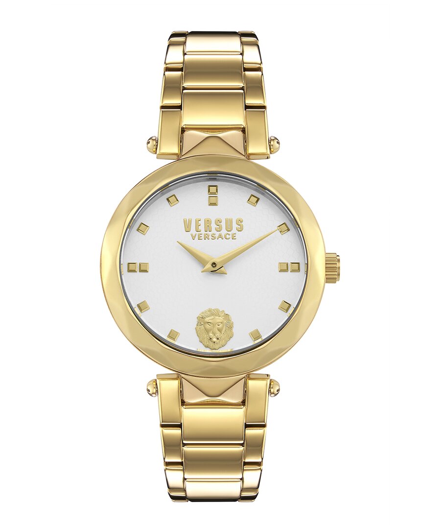Versus Women's Covent Garden 36mm Stainless Steel Ip Gold Bracelet Watch