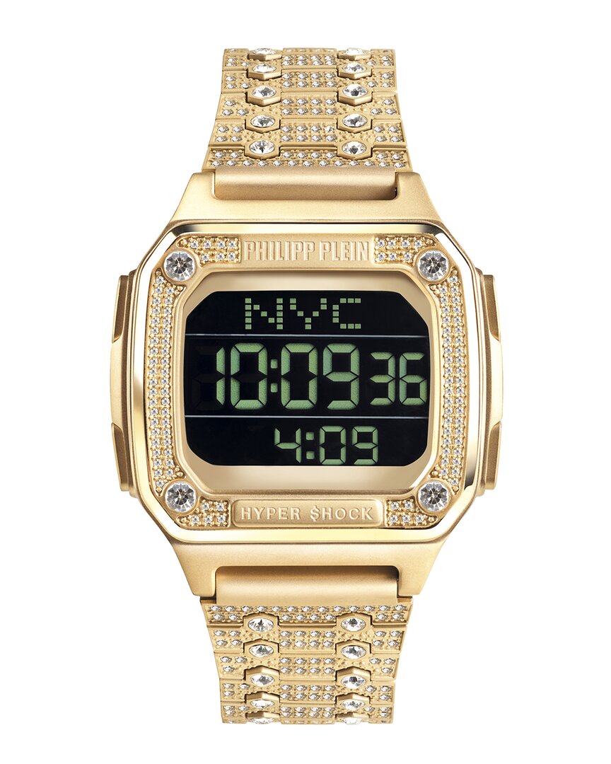 Shop Philipp Plein Men's Hyper $hock Crystal Watch